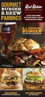 Elevate Your Yummm With These Expertly Crafted Burger And Beer Pairings A 1 Peppercorn Samuel Adams Boston Lager Banzai Food Gourmet Burgers Craft Burger