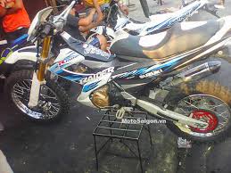 Jual knalpot trail 2 tak murah harga terbaru 2019 tokopedia. Modifikasi Suzuki Satria F Karbu Jadi Motor Trail Pertamax7 Com