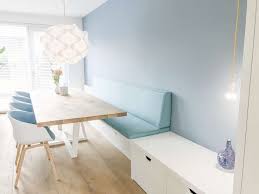 Eathoek Bank An Wand Und Stauraum Bank Eathoek Stauraum Und Wand In 2020 Dining Room Design Dinning Room Bench Room