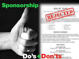 If you're hoping to get someone to sponsor your event or something else you're doing, you should write a sponsorship letter. Sponsorship Do S And Don Ts Ride Uk Bmx