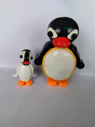 怒っているピングーとピンガのフィギュア人形おもちゃ手作りペンギン90年代の漫画兄弟 - Etsy 日本