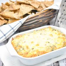 Cheesy Spinach Artichoke Dip With A Kick Beckysbestbites Com
