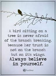 And Because The Bird Knows Her Creator Will Be There To Help If Her Wings Should Ever Fail Her Motivational Quotes Inspirational Quotes Motivation Quotes