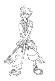 Sora and riku from kingdom hearts coloring page netart. Kingdom Hearts Key Coloring Page Coloring Pages Blog Conservation
