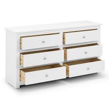 I build and share smart, stylish diy projects. 6 Drawer Chest Of Drawers White Radley Bedroom Dresser Rad003 By Julian Bowen