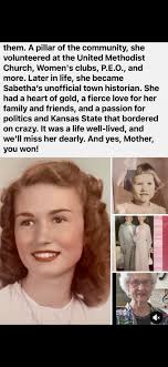 Beverly May Wenger's Celebration of Life in Sabetha, Kansas