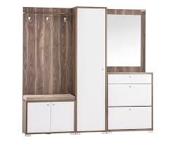 Karemo 1662 Portmanto Ceviz Beyaz Furniture For Small Spaces Home Decor Furniture Hallway Furniture