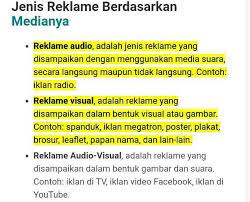 Reklame Visual Adalah Jenis Reklame Yang Memanfaatkan Brainly Co Id
