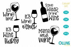 Create spooky diy halloween treat boxes with your cutting machine! Wine Funny Quotes Svg 529874 Cut Files Design Bundles