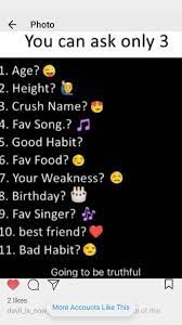 Ask Me 3 Question Snapchat Story Questions Songs Snapchat Stories