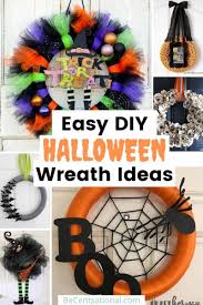 Diy creepy monster eyes halloween wreath from pink texas chick. Easy Diy Halloween Wreath Ideas Be Centsational