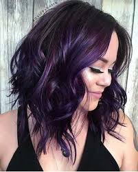 42 Popular Purple Color Hairstyle Ideas Fashionmoe Hair Styles Hair Color Purple Dark Purple Hair