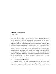 During industrial training, student's job scope is mostly to observe and learn from engineer. Final Report Industry Training Poliku Dka Deep Foundation Drainage