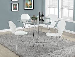 Monarch Specialties Chrome Metal Tempered Glass Dining Table 8mm X2f 40 Inch Chrome Dining Table Glass Dining Table Dining Table