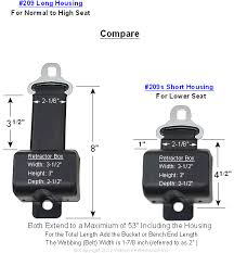 Retractable Bus Seat Belt Alr 5 Short Housing Belt