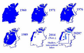 The Changing Profile Of The Aral Sea 1960 2020 Download Scientific Diagram