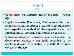 .sources of malaysian law weeks 3 & 4 • the sources of malaysian law mean the legal rules that make the laws in malaysia, which can be classified into written and unwritten law. Ppt Fem 3106 Topic 3 Powerpoint Presentation Free Download Id 3927333