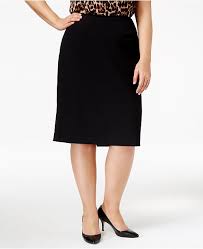 plus size pencil skirt