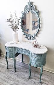 Sold Frozen Vanity Table With Mirror Decor Shabby Chic Furniture Furniture
