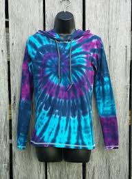Black Blue And Purple Tie Dye Women S Small Tie Dye Long Sleeve Hoodie Women S By Tiedyeskys Tie Dye Tie Dye Diy Cute Tie Dye Shirts