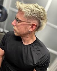 Faded⚔️ . . #taperfade #clippercut #blonde #blondemen #platinum #faded  #fadedhaircut #mullet #fadedmullet #fauxhawk #mullet #blondehair  #blondehairgoals #menscolor #menshair #menshaircut #barber #barberlife  #happyhair #chinohills #chinohillshair ...