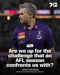 7AFL | Justin Longmuir's post-match message to his team 🗣️ | Instagram