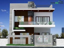 Make My House Online House Plan 26 50 House Design Plan 1300 Sqft Floor Plan South Facin In 2020 Small House Elevation Design Small House Elevation Duplex House Design