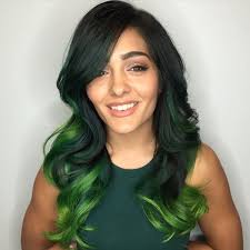 2 five best dark green hair dye look. Black Neon Green Ombre Hair Novocom Top