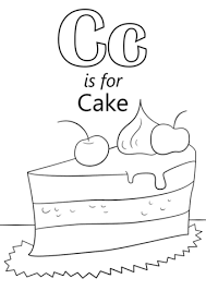 Letter c coloring pages free. Letter C Is For Cake Coloring Page From Letter C Category Select From 27569 Printable Letter C Coloring Pages Preschool Coloring Pages Alphabet Coloring Pages