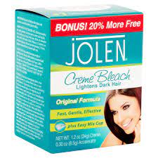 The right way to bleach your hair at home. Jolen Creme Bleach Dark Hair Lightener Original 1 2 Oz Jar Walmart Com Walmart Com