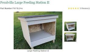 Here are some suggestions for making shelters for ferral cats. Outside Cat Feeding Station Ideas The Barn Cat Lady