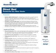 Bradford White Direct Vent Residential Gas Water Heater ...