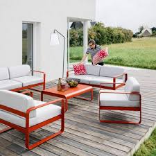 Fermob Bellevie Sofa Metal Patio Furniture Used Outdoor Furniture Contemporary Garden Furniture