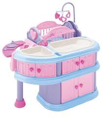 Bitty Baby Changing Table Instructions Amazon Com American Plastic Toy Deluxe Nursery Baby Doll Playsets Toys Games Baby Girl Toys Little Girl Toys Toys For Girls