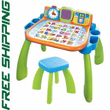 Kids Activity Desk Touch And Learn Toddler Play Table Educational Center Vtech Vtech Educational Toys For Kids Best Educational Toys Best Christmas Toys