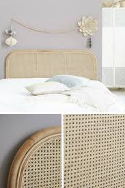 Pour une ambiance 100 % nature, on l'associe à la table de chevet assortie. Tete De Lit Cannee En Rotin 160 Cm Mobilier Pour Chambre Tete De Lit En Rotin Lit Rotin Tete De Lit Double
