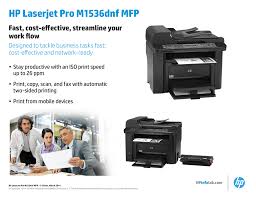 The dark black print is crisp and sharp and even better than our hp 2840 and far better than the never dark or sharp cannon mf 8350 (they talk about true black but all we got. Hp Laserjet Pro M1536dnf Mfp Manualzz