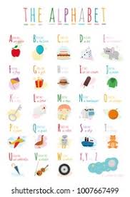 Alfa, bravo, charlie, delta, echo, foxtrot, golf, hotel, india, juliett, kilo, lima, mike, november, oscar, . Cute Cartoon Illustrated Alphabet Names Objects Stock Vector Royalty Free 1007667499 Shutterstock