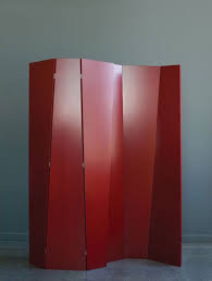 Folding Screen In Red Opaque Lacquer Finish By Atlas Industries Photography By Meredith Heuer Folding Screen Room Divider Folding Screen Room Divider