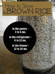 How Do I Store That Brown Rice Preparednessmama