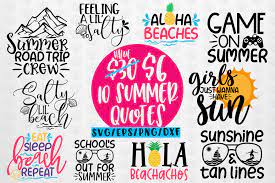 Download Summer Beach Svg Bundles 10 Svg Eps Dxf Png Cut File By Coralcuts Thehungryjpeg Com