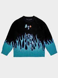 This computer knitted sweater gives you warmth and comfort while. Vh Studios Butterfly Flame Knit Sweater