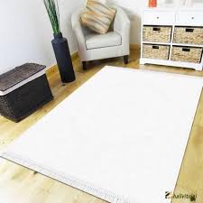 Bahariye Yolluk Hali 77x150 Ruby Ha9688 Beyaz Halilar Tasarim Hali