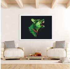 So just in case any of you are wanting to decorate or redecorate i'll share what i have found! Cyber Warfare Dog Poster Wallpaper Wall Art Home Decor Living Room Or Bedroom Bar Decor Wall