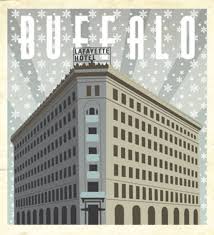By B Hall This Is An Art Deco Style Illustration Of The Historic Hotel Lafayette In Buffalo Ny For A Historic Hotels Lafayette Hotel Historical Architecture