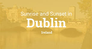 Sunrise And Sunset Times In Dublin Ireland Dublin Sunrise Sunset