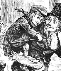 How is tiny tim like this? God Bless Us Every One Tiny Tim And His Crutch Title Page Vignette By E A Abbey For Dickens S Christmas Stories