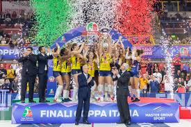 La coppa italia femminile va alla roma che vince il primo titolo della sua storia. Coppa Italia Femminile L Imoco Volley Conegliano Conquista Il Trofeo Federvolley