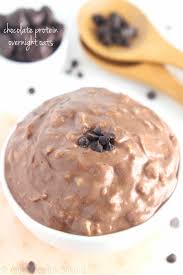 To a mason jar or small bowl with a lid, add almond milk, chia seeds, peanut butter, and maple syrup (or other sweetener) and stir with a spoon to combine. Chocolate Protein Overnight Oats Amy S Healthy Baking