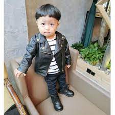 Leather Coat Baby Boys And Girls Children Jacket Boys Leather Jacket Kids Fashion Clothes Newborn Coats